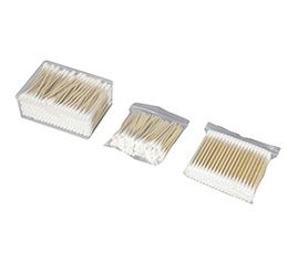 Cotton tipped applicator swabs