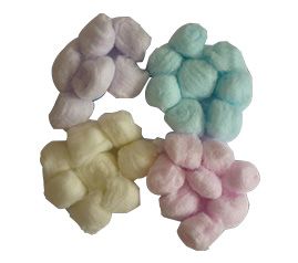 Color cotton ball